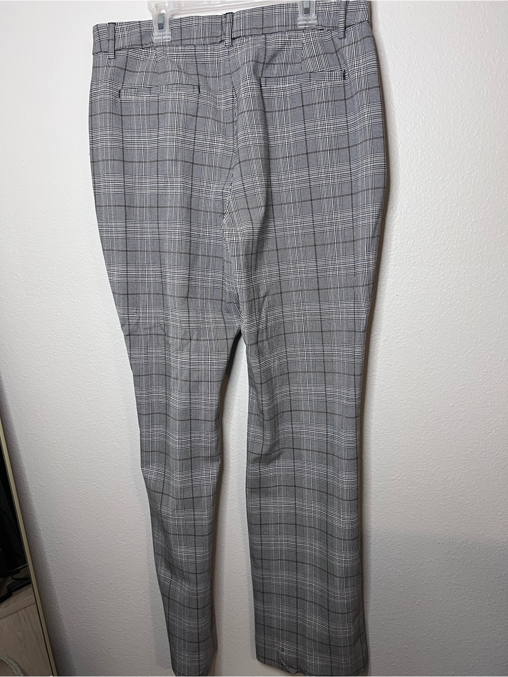 Express Editor Plaid Mid Rise Bootcut Pant - Picture 2 of 2